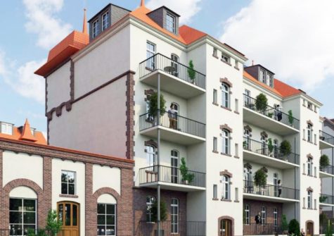 Denkmalobjekt (Häuser 7a und b) im Stadtteil Paunsdorf im Osten von Leipzig